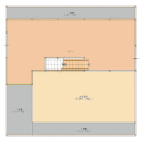 木の平屋の家平面図　ロフト　夢ハウスBP所沢