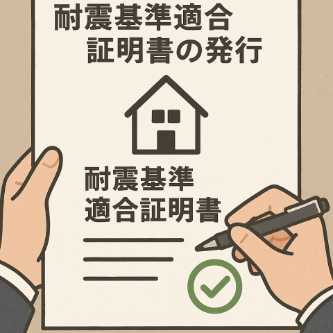 耐震基準適合証明書の発行業務