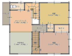 規格住宅tumiki28坪タイプ　2階オプション平面図